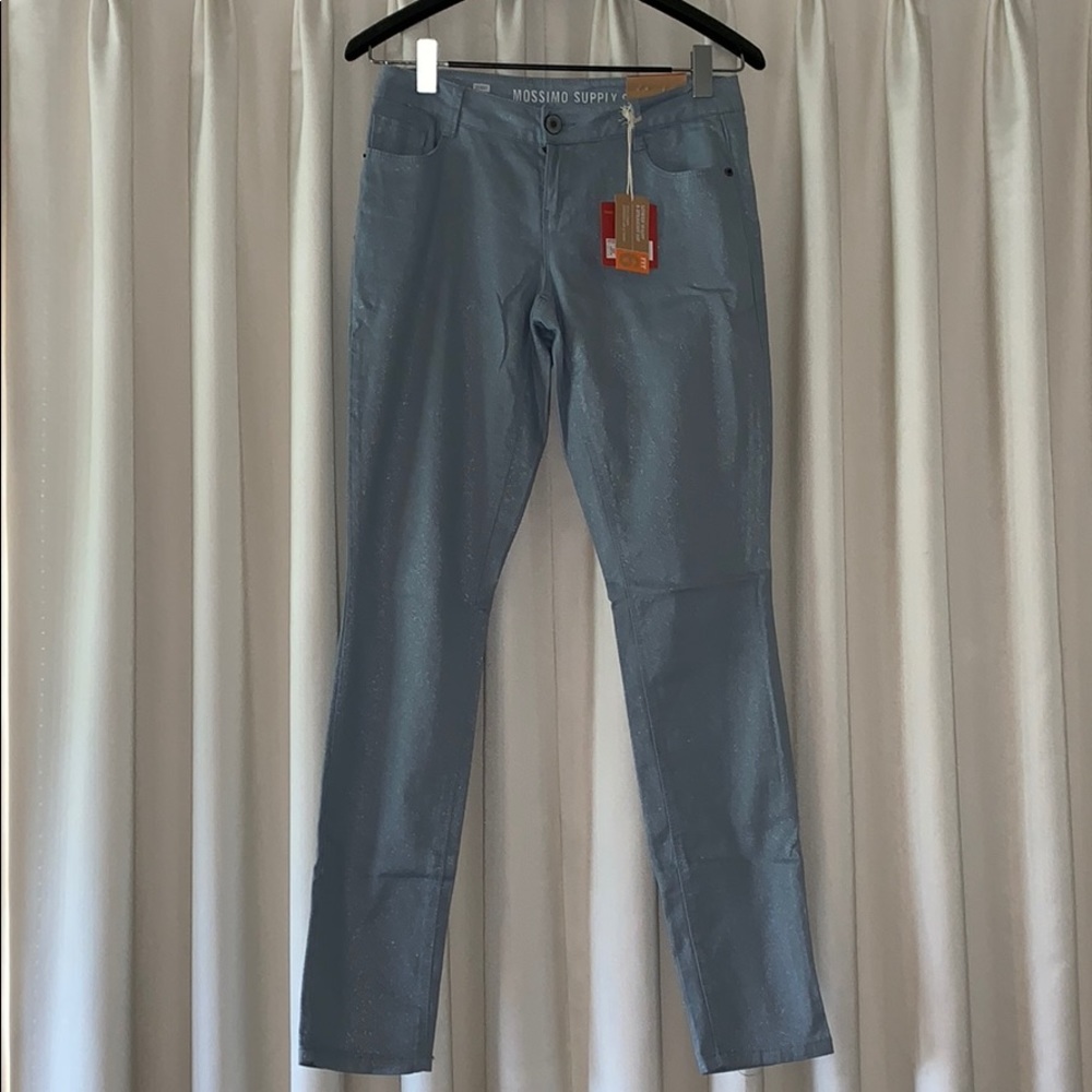 NWT Pale Blue Skinny Jean with Sparkle